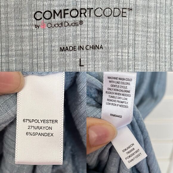 Comfort Code by Cuddl Duds Sleeveless Dress with pockets size L light blue - Picture 8 of 8